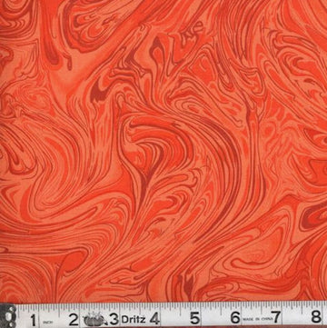 Orange Swirl Fabric, Item No. 20492