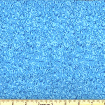 Turquoise Blue Swirl Fabric, Item No. 20502