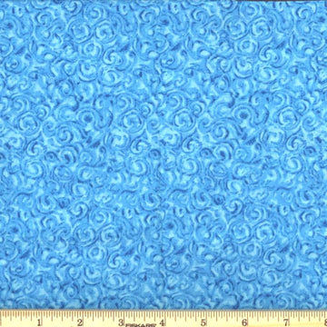 Turquoise Blue Swirl Fabric, Item No. 20502