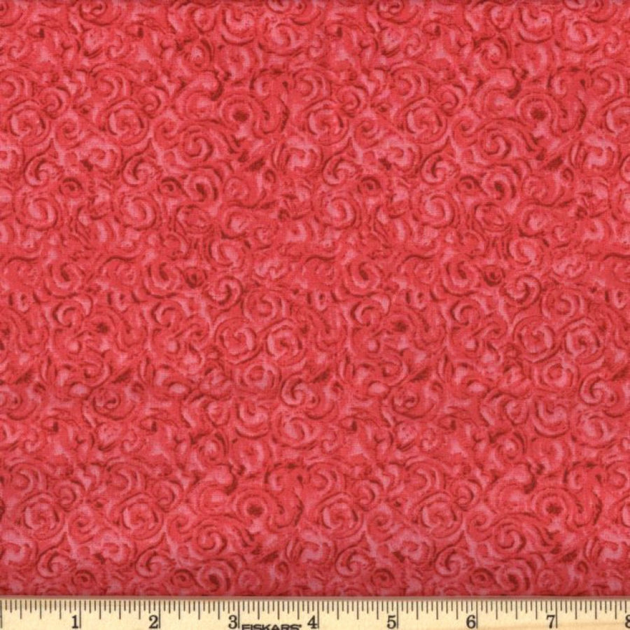 Red Swirl Fabric, Item No. 20503