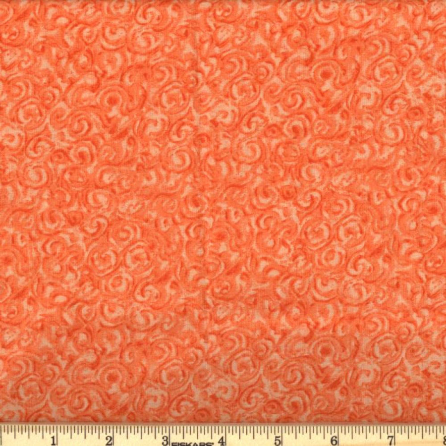 Orange Swirl Fabric, Item No. 20505