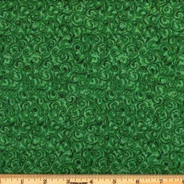 Hunter Green Swirl Fabric, Item No. 20510