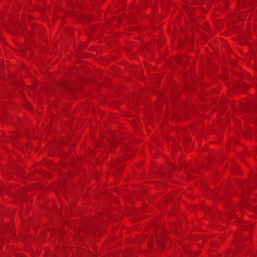 Berry Red Batik Fabric