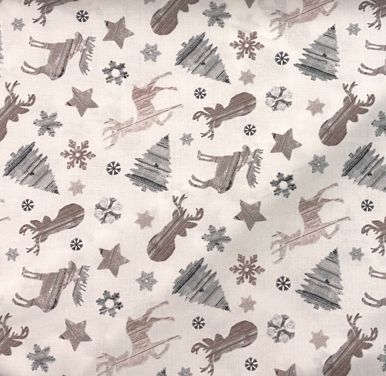 Christmas Deer Fabric