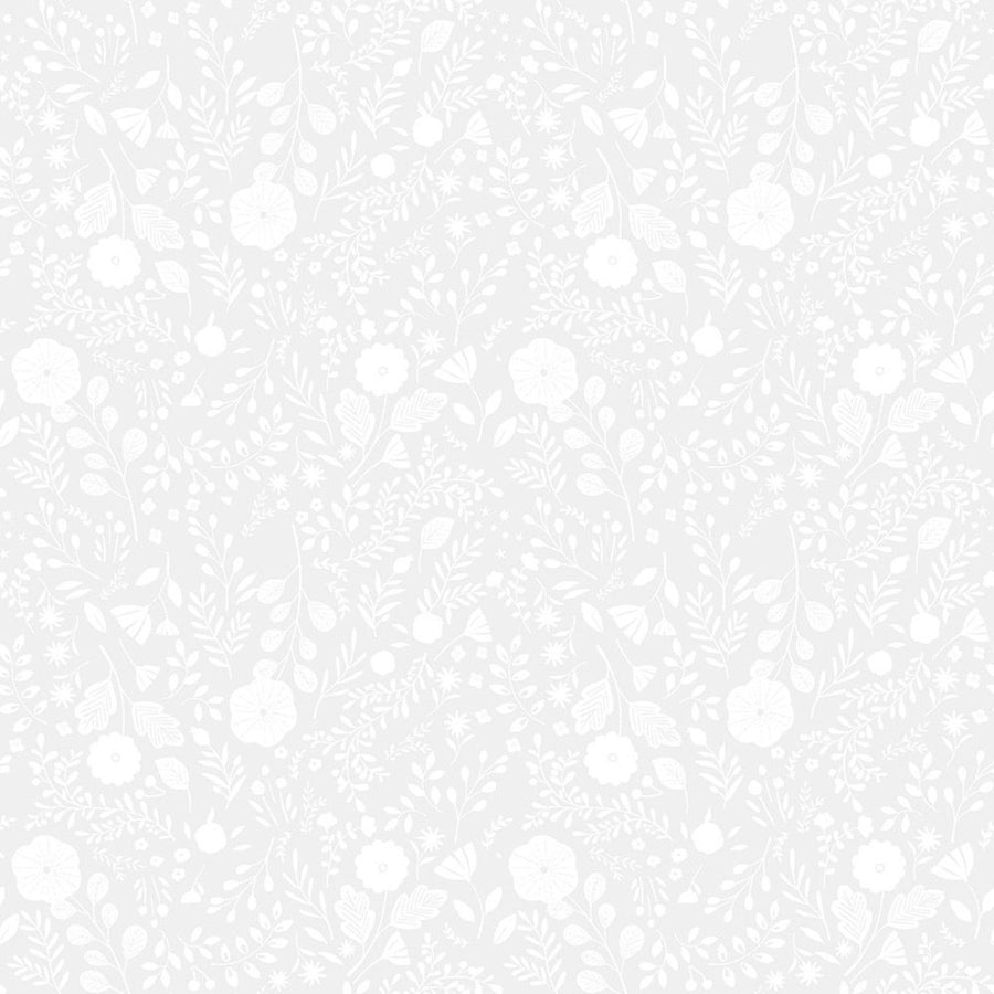 White on White Floral Fabric, Item No. 22001