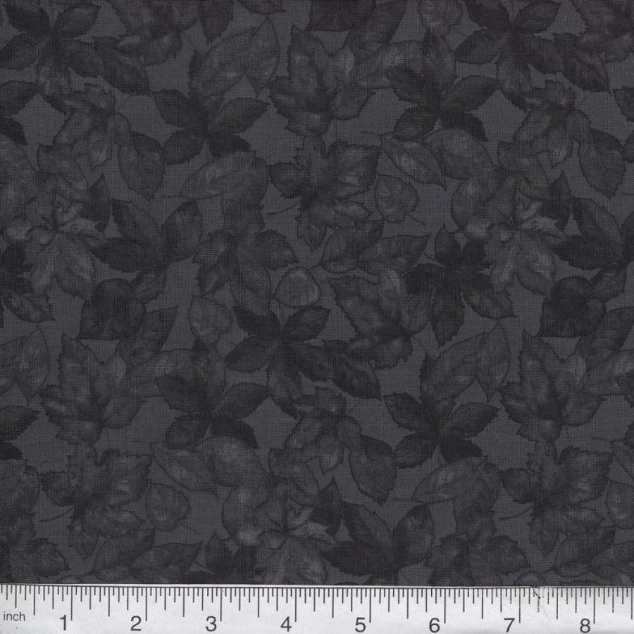 Gray Leaf Fabric, Item No. 22263