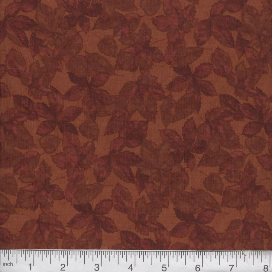 Brown Leaf Fabric, Item No. 22264