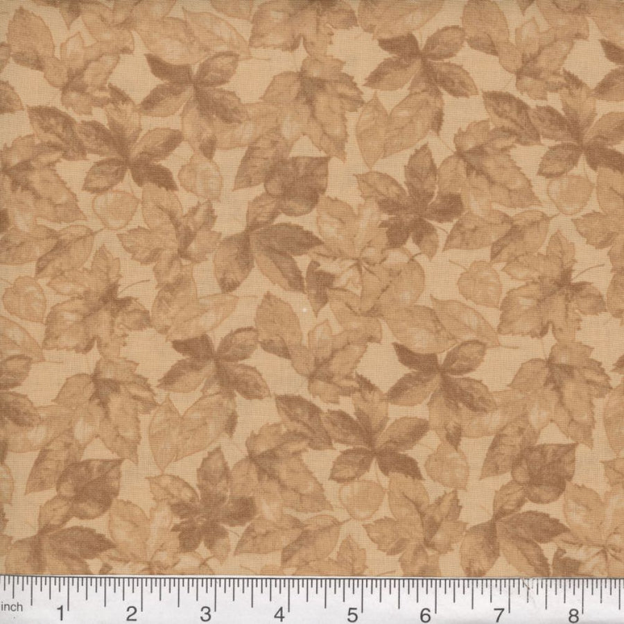 Tan Leaf Fabric, Item No. 22271