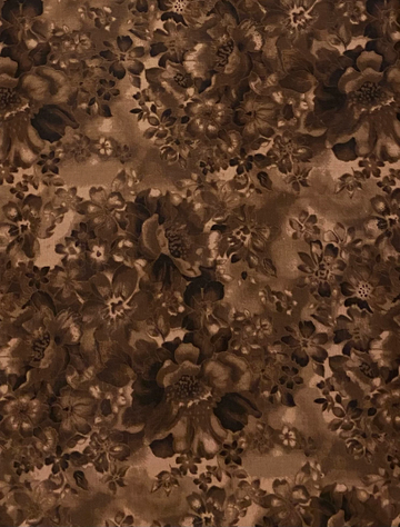 Brown Floral Fabric, Item No. 22302
