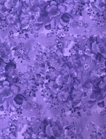 Purple Floral Fabric, Item No. 22303