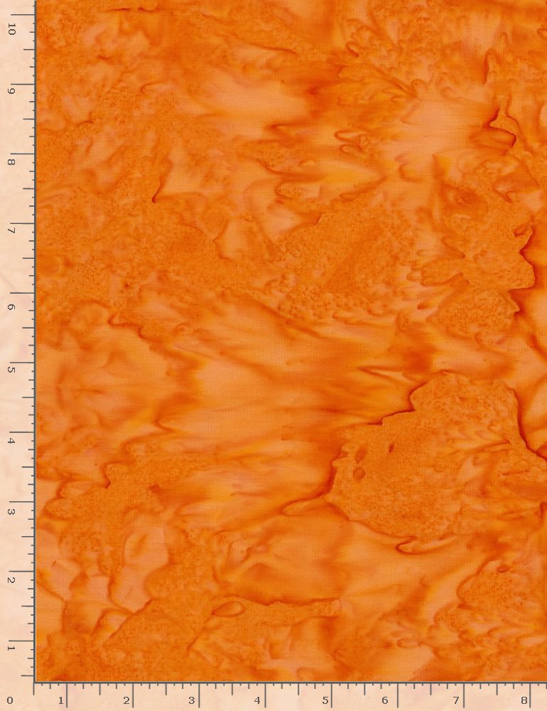 Orange (Persimmon) Batik by Tonga Batiks Timeless Treasures Tonga-B7900