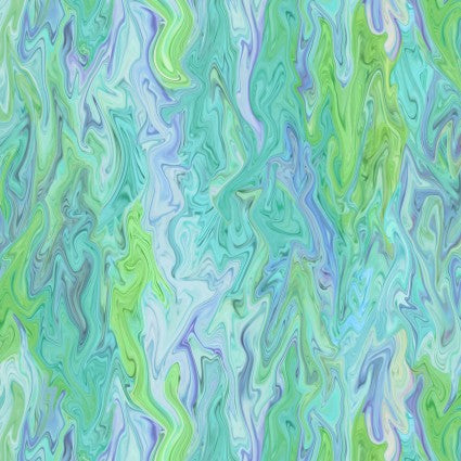 Blue Green Swirl Fabric, Item No. 22432