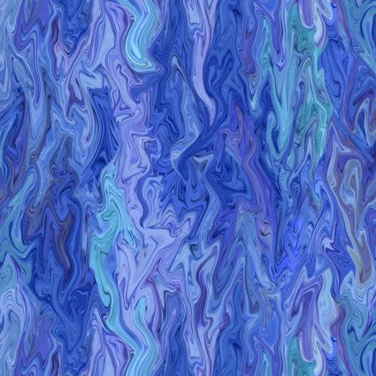 Blue Swirl Fabric, Item No. 22434