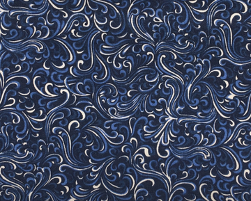 Blue Swirl Fabric, Item No. 18193