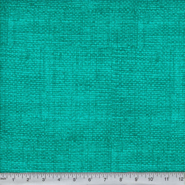 Teal Burlap Look Fabric