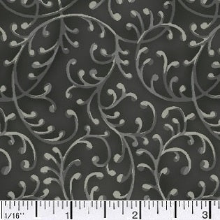 Black Swirl Fabric, Item No. 20116