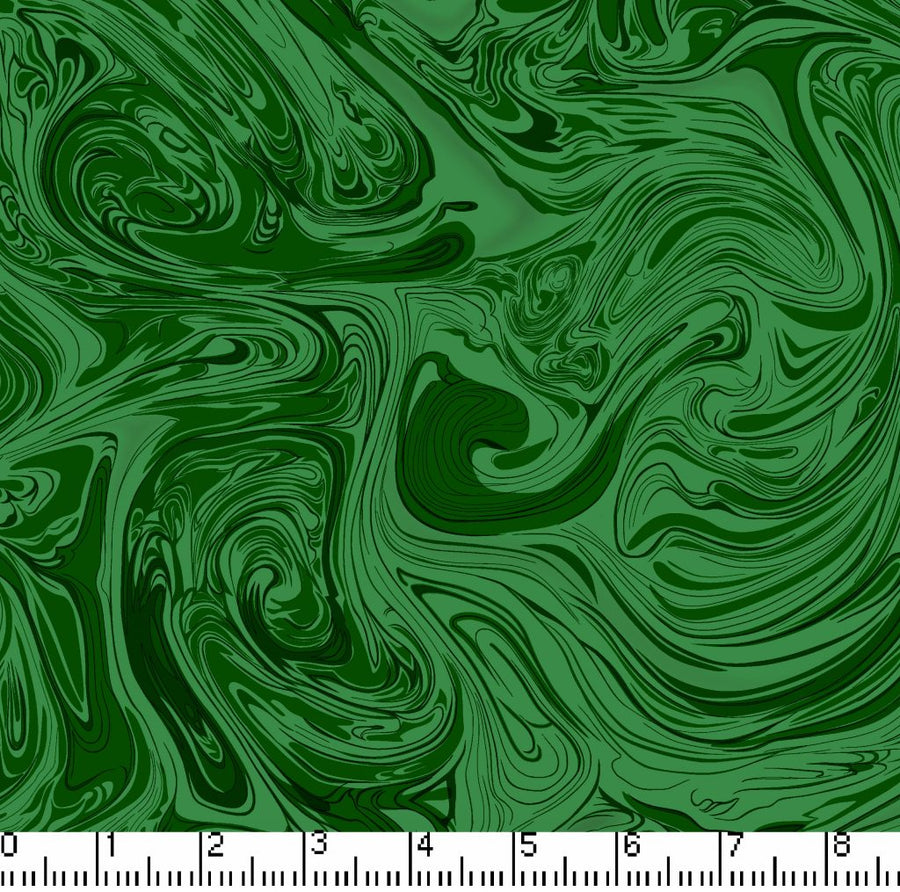 Green Swirl Fabric, Item No. 18099