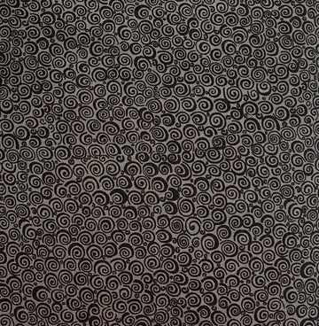 Dark Gray Swirl Fabric, Item No. 20225