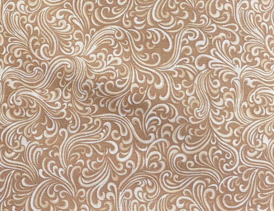 Tan Swirl Fabric, Item No. 18184