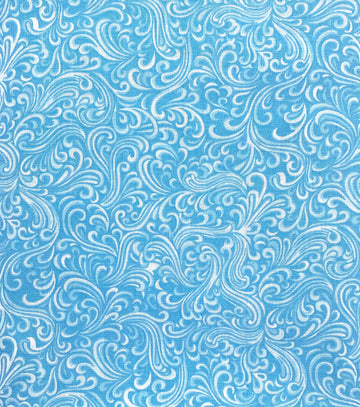 Blue Swirl Fabric, Item No. 18046