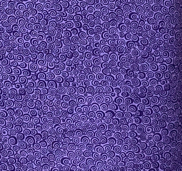 Purple Curly Q Fabric, Item No. 20237