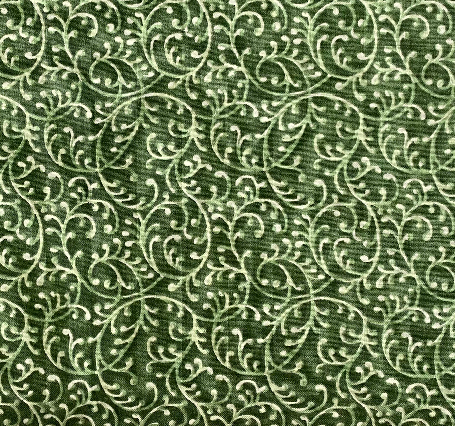 Green Swirl Fabric, Item No. 16400