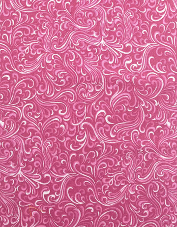 Pink Swirl Fabric, Item No. 18182