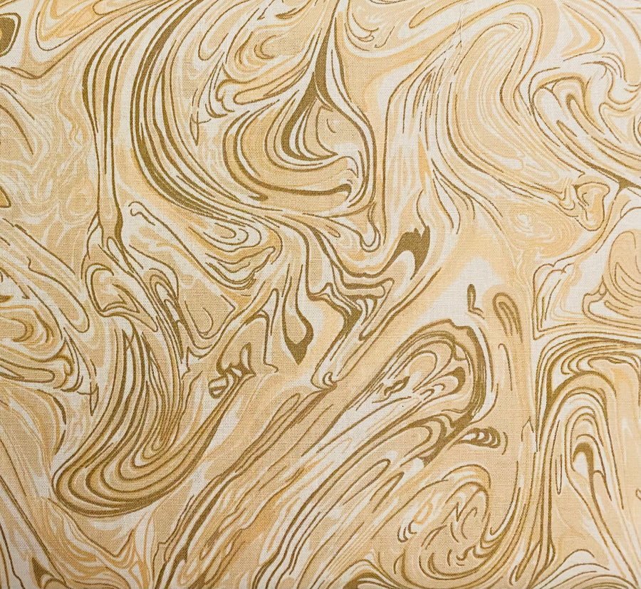 Tan Marble Swirl Fabric