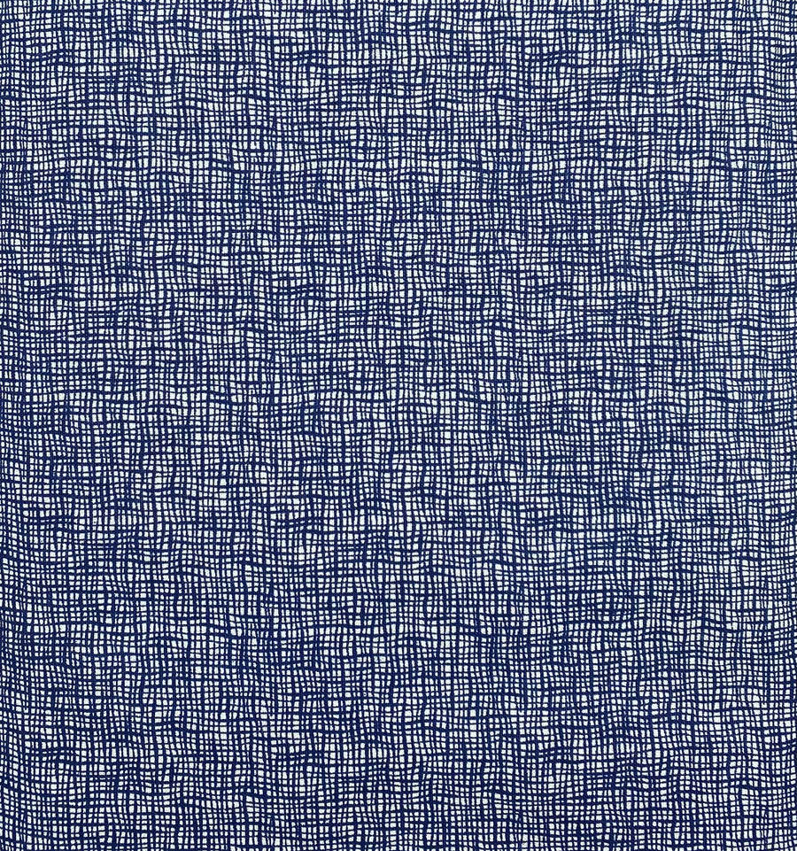 Navy Blue and White Weave Look Fabric, Item No. 20471
