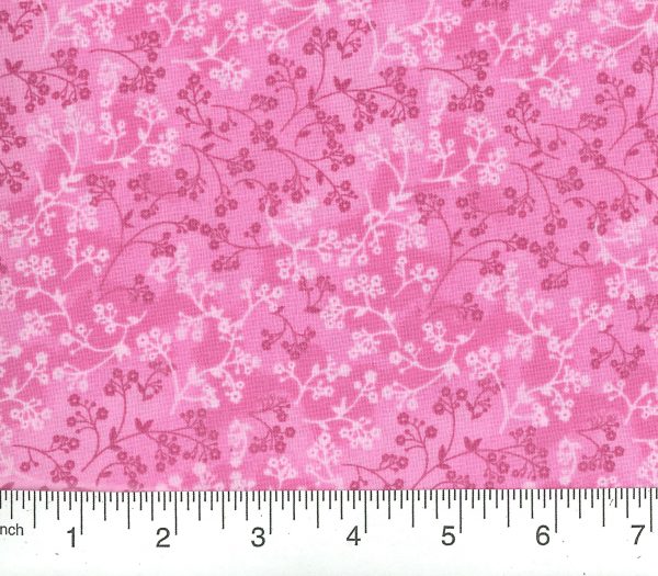 Pink Floral Fabric, Item No. 20109